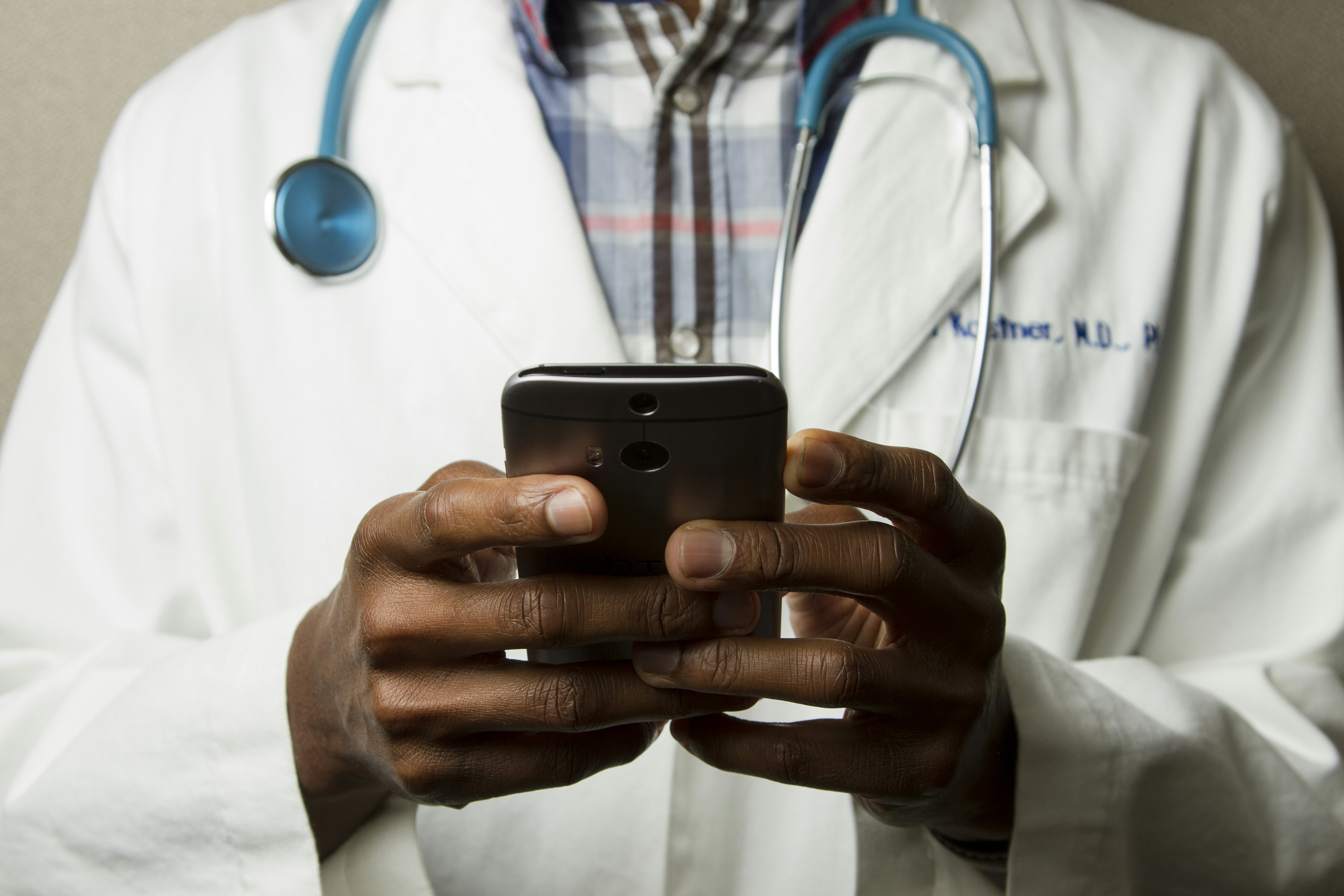Doctor analyzing health labs